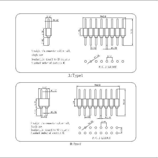 Machined Pin Connectors 2.00 mm: MPHDS SQ0.50MM — изображение 2