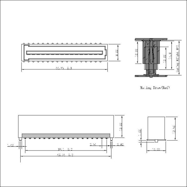 2.54mm 2x16P Male Board to Board Conenctor — изображение 2